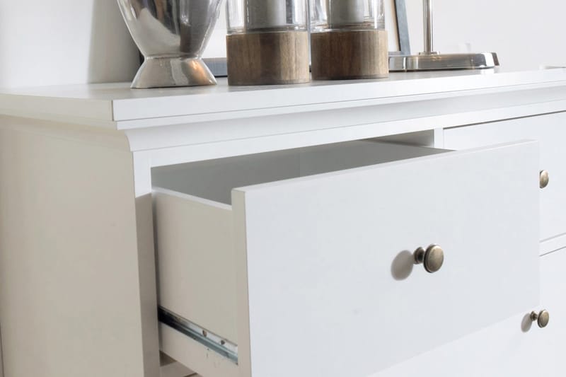 Paris Kommode 140 cm Høy - Hvit - Oppbevaring - Oppbevaringsmøbler - Kommode - Entrekommode