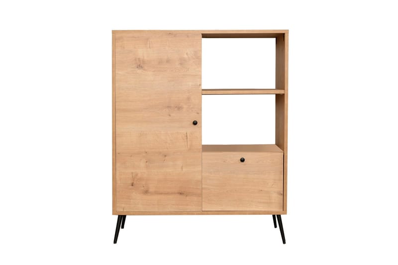 Perrenmies Kommode 90 cm - Eik/Svart - Oppbevaring - Oppbevaringsmøbler - Kommode - Entrekommode