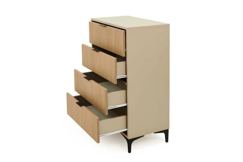 Ranko Kommode 70 cm - Sand/Mellomfarget tre - Oppbevaring - Oppbevaringsmøbler - Kommode - Entrekommode