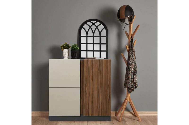 Ranko Kommode 90 cm - Sjokoladebrun/Antrasitt - Oppbevaring - Oppbevaringsmøbler - Kommode - Entrekommode