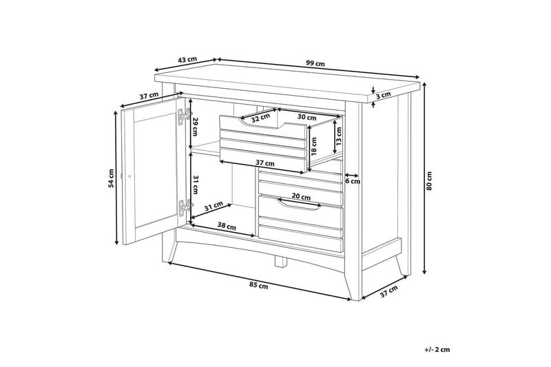 Ratulowski Kommode - Tre/Natur - Oppbevaring - Oppbevaringsmøbler - Kommode - Entrekommode