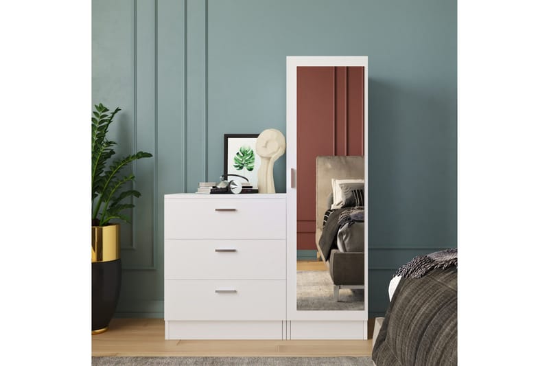 Rinorea Oppbevaringsskap 40x140 cm - Hvit - Oppbevaring - Oppbevaringsmøbler - Kommode