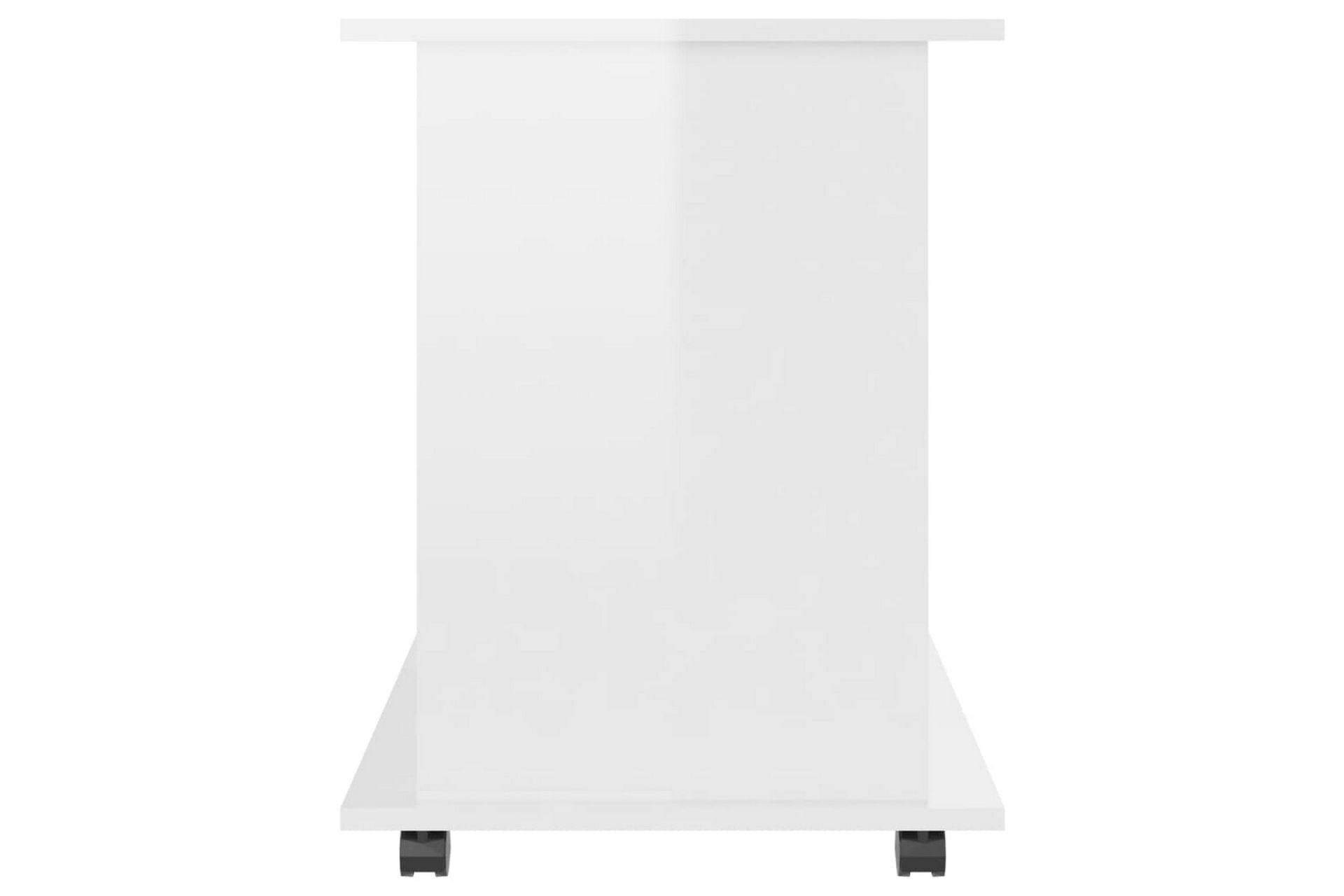 Rulleskap høyglans hvit 60x45x60 cm sponplate - Hvit - Oppbevaring - Oppbevaringsmøbler - Kommode - Skuffeseksjon