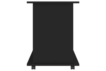 Rulleskap svart 60x45x60 cm sponplate - Svart - Oppbevaring - Oppbevaringsmøbler - Kommode - Skuffeseksjon