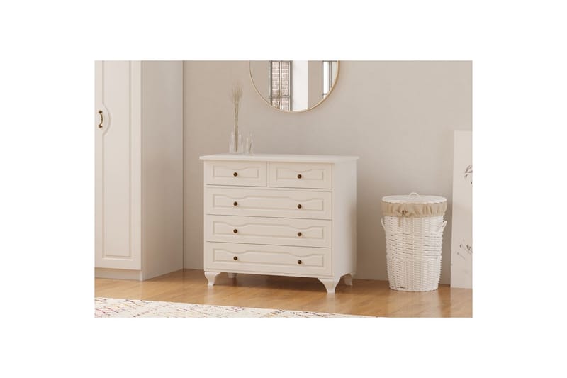 Rylic Kommode 90 cm - Matt Hvit - Oppbevaring - Oppbevaringsmøbler - Kommode - Entrekommode