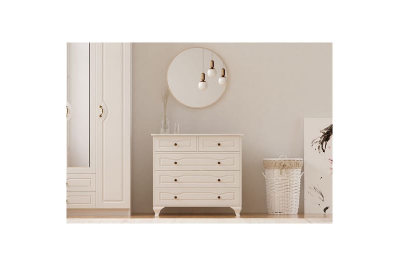 Rylic Kommode 90 cm - Matt Hvit - Oppbevaring - Oppbevaringsmøbler - Kommode - Entrekommode