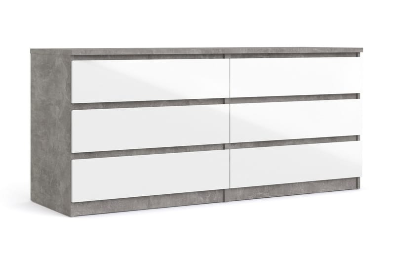 Salomns Kommode 50x154 cm - Hvit | Grå - Oppbevaring - Oppbevaringsmøbler - Kommode - Entrekommode