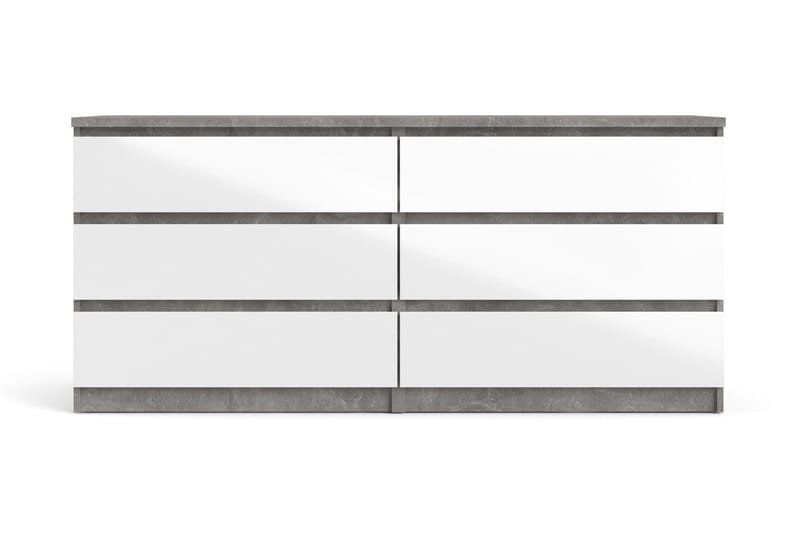 Salomns Kommode 50x154 cm - Hvit | Grå - Oppbevaring - Oppbevaringsmøbler - Kommode - Entrekommode