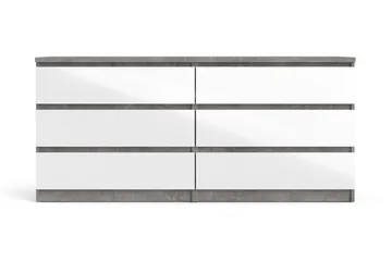 Salomns Kommode 50x154 cm - Hvit | Grå - Oppbevaring - Oppbevaringsmøbler - Kommode