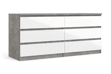 Salomns Kommode 50x154 cm - Hvit | Grå - Oppbevaring - Oppbevaringsmøbler - Kommode