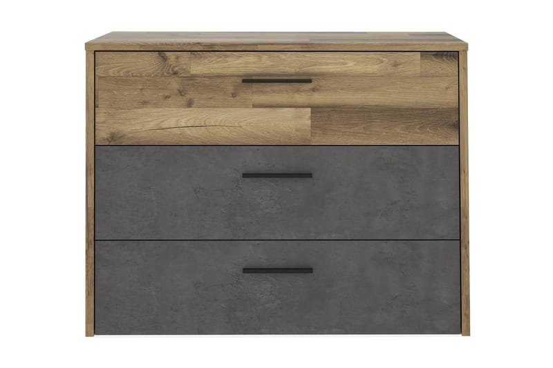 Scrafton Kommode 100 cm - Grå/Brun - Oppbevaring - Oppbevaringsmøbler - Kommode - Entrekommode