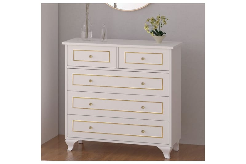 Seric Kommode 90 cm - Matt Hvit - Oppbevaring - Oppbevaringsmøbler - Kommode - Entrekommode