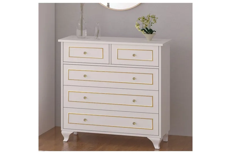 Seric Kommode 90 cm - Matt Hvit - Oppbevaring - Oppbevaringsmøbler - Kommode - Entrekommode