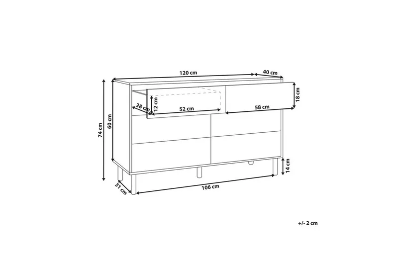 Kommode Sharpe - Oppbevaring - Oppbevaringsmøbler - Kommode