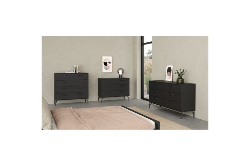 Shinpei Kommode 99 cm - Svart - Oppbevaring - Oppbevaringsmøbler - Kommode