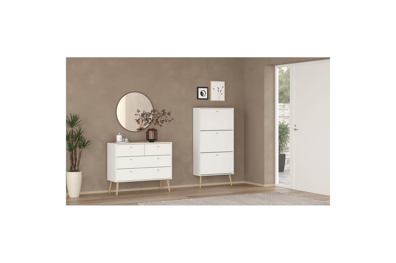 Shinta Kommode 99 cm - Hvit - Oppbevaring - Oppbevaringsmøbler - Kommode