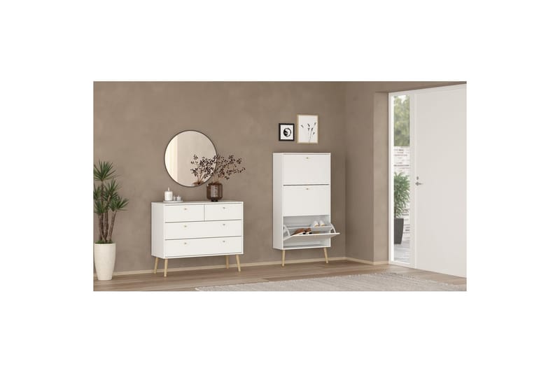 Shinta Kommode 99 cm - Hvit - Oppbevaring - Oppbevaringsmøbler - Kommode