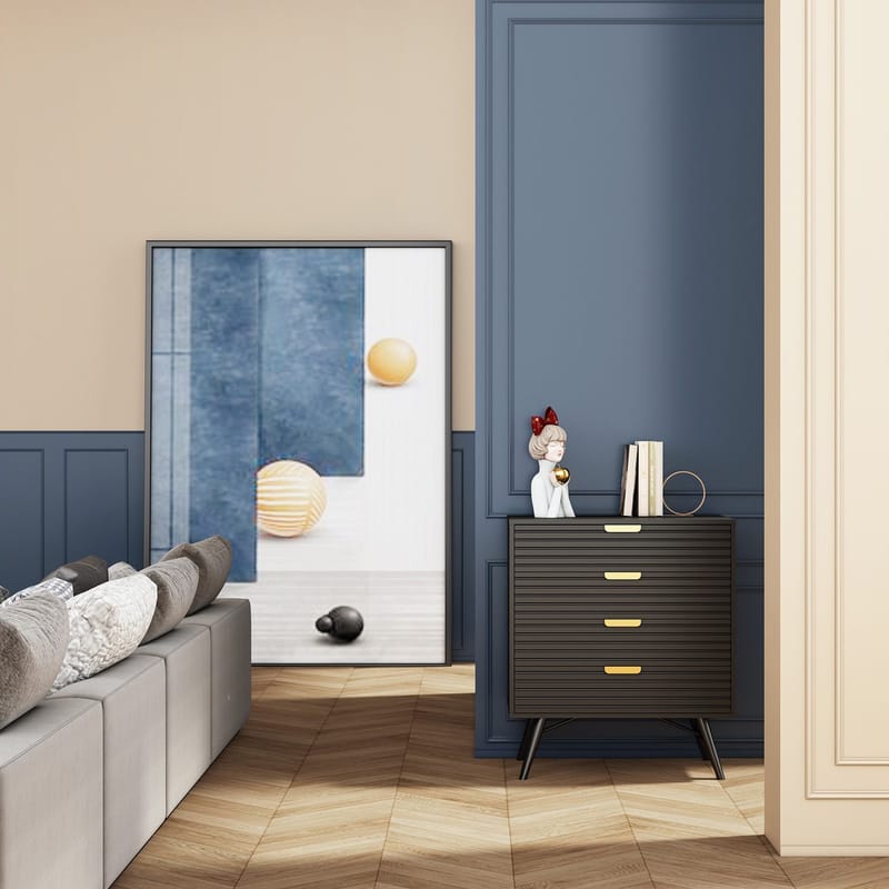 Sideboard HOME4YOU - Svart - Oppbevaring - Oppbevaringsmøbler - Kommode - Entrekommode