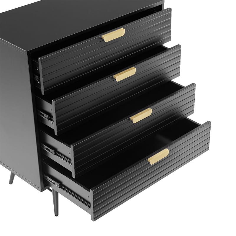 Sideboard HOME4YOU - Svart - Oppbevaring - Oppbevaringsmøbler - Kommode - Entrekommode