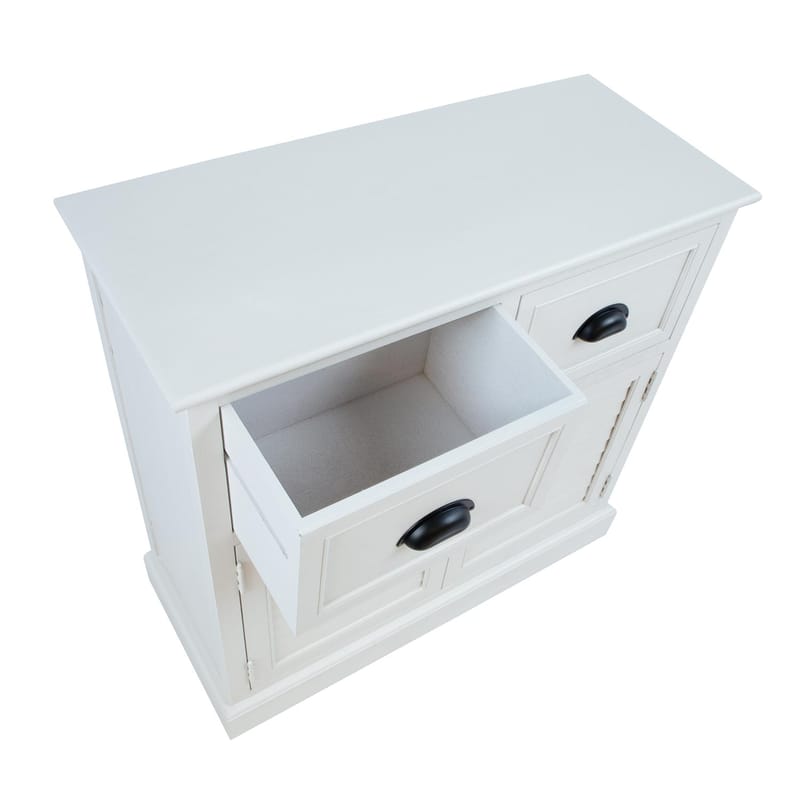 Skap HOME4YOU Meldon hvit 75x33x75 cm - Hvit - Oppbevaring - Oppbevaringsmøbler - Kommode - Entrekommode