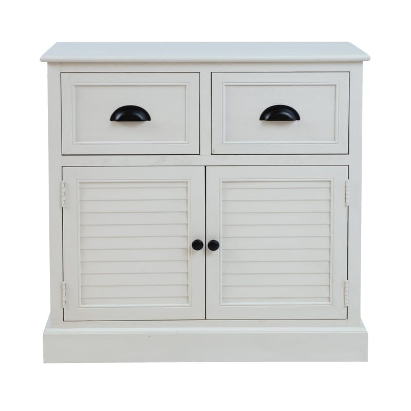 Skap HOME4YOU Meldon hvit 75x33x75 cm - Hvit - Oppbevaring - Oppbevaringsmøbler - Kommode - Entrekommode