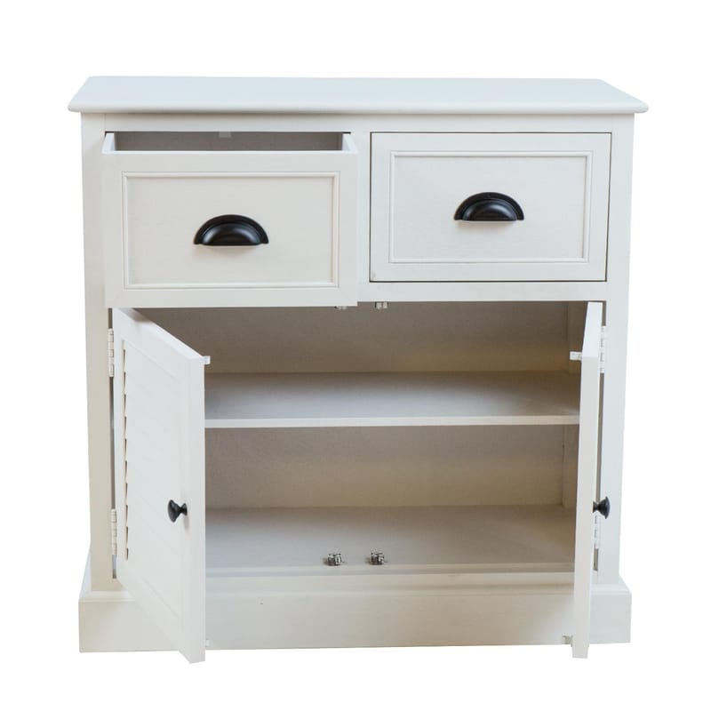 Skap HOME4YOU Meldon hvit 75x33x75 cm - Hvit - Oppbevaring - Oppbevaringsmøbler - Kommode - Entrekommode