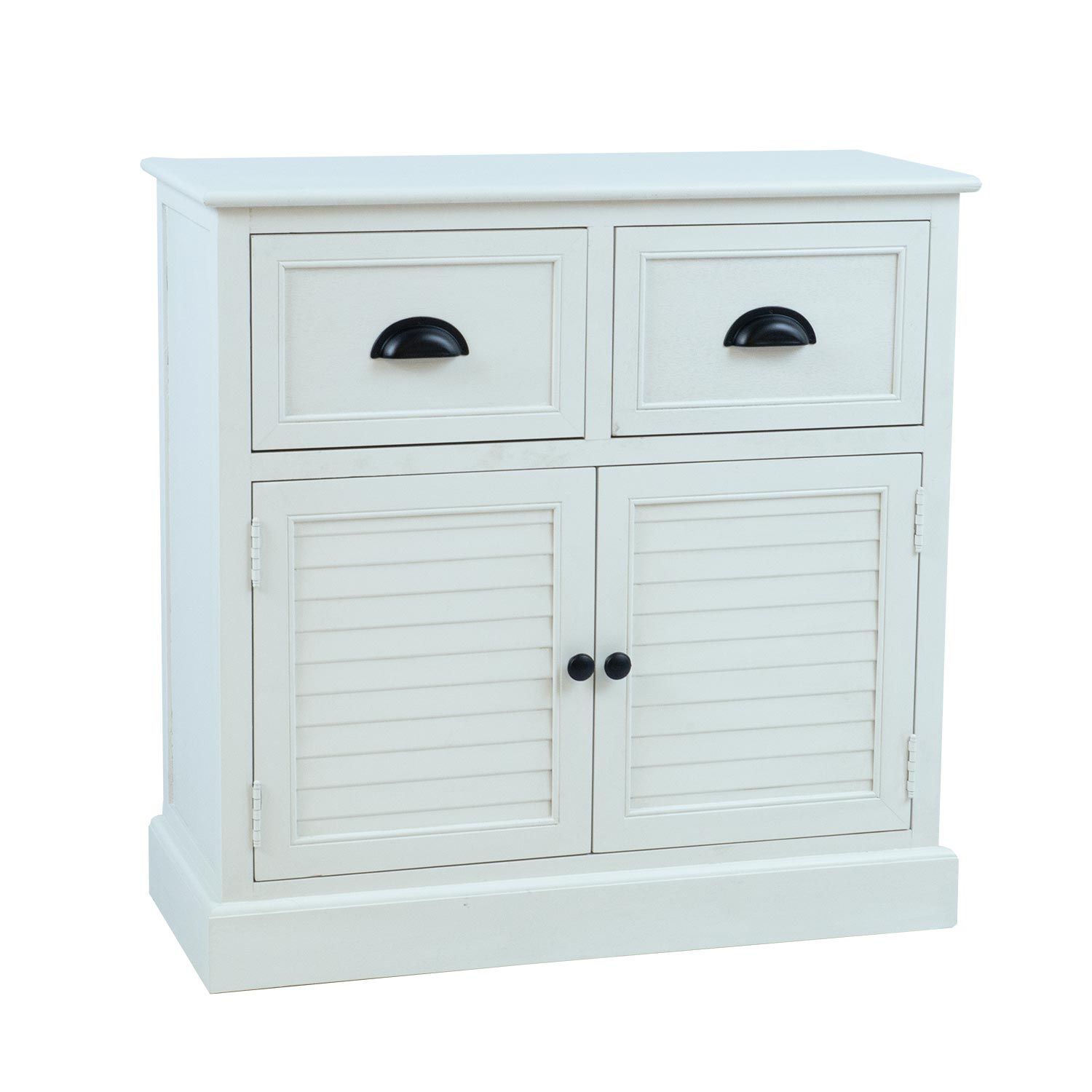 Skap HOME4YOU Meldon hvit 75x33x75 cm - Hvit