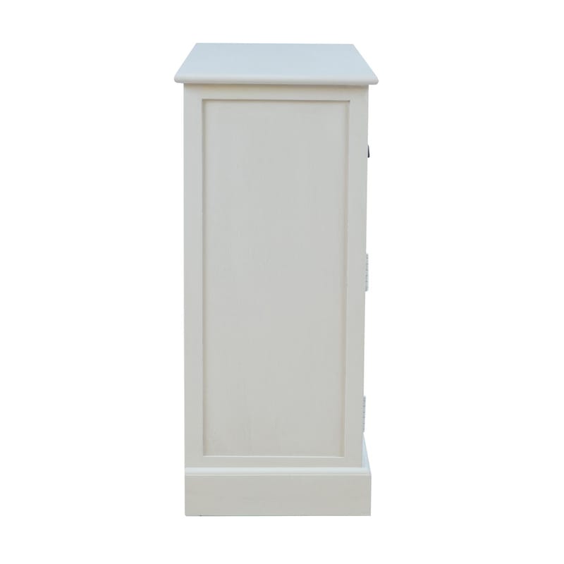 Skap HOME4YOU Meldon hvit 75x33x75 cm - Hvit - Oppbevaring - Oppbevaringsmøbler - Kommode - Entrekommode