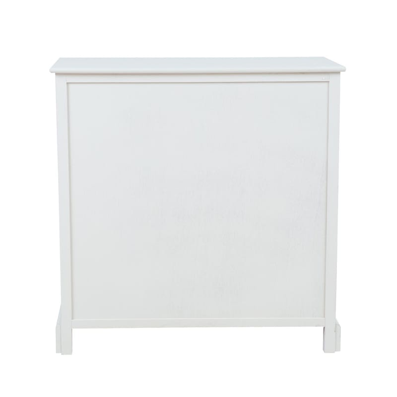 Skap HOME4YOU Meldon hvit 80x35x80 cm - Hvit - Oppbevaring - Oppbevaringsmøbler - Kommode - Entrekommode