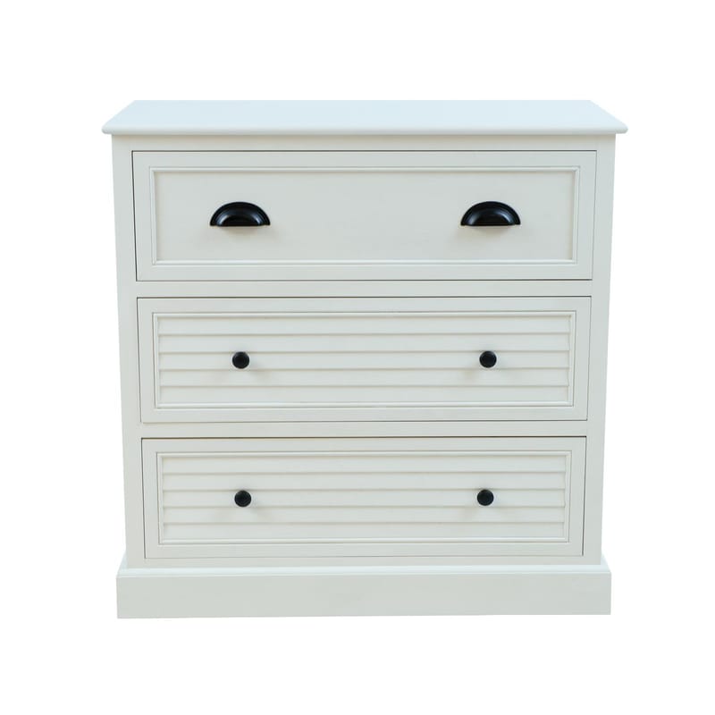 Skap HOME4YOU Meldon hvit 80x35x80 cm - Hvit - Oppbevaring - Oppbevaringsmøbler - Kommode - Entrekommode