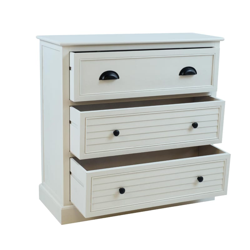 Skap HOME4YOU Meldon hvit 80x35x80 cm - Hvit - Oppbevaring - Oppbevaringsmøbler - Kommode - Entrekommode