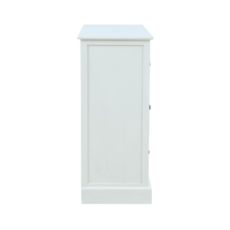 Skap HOME4YOU Meldon hvit 80x35x80 cm - Hvit - Oppbevaring - Oppbevaringsmøbler - Kommode - Entrekommode