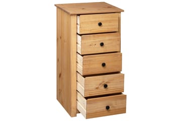 Skjenk 46x40x89 cm furu Panama Range - Brun - Oppbevaring - Oppbevaringsmøbler - Kommode - Entrekommode