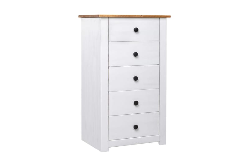 Skjenk hvit 46x40x89 cm furu Panama Range - Hvit - Oppbevaring - Oppbevaringsmøbler - Kommode - Entrekommode