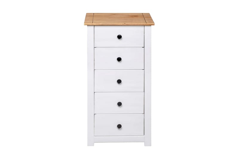 Skjenk hvit 46x40x89 cm furu Panama Range - Hvit - Oppbevaring - Oppbevaringsmøbler - Kommode - Entrekommode