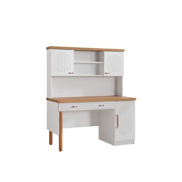 Skrivebord Homitis Vita Bohem (132 x 159 x 60 cm) hvit - Oppbevaring - Oppbevaringsmøbler - Kommode - Skatoll