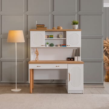 Skrivebord Homitis Vita Bohem (132 x 159 x 60 cm) hvit - Oppbevaring - Oppbevaringsmøbler - Kommode - Skatoll