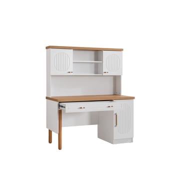 Skrivebord Homitis Vita Bohem (132 x 159 x 60 cm) hvit - Oppbevaring - Oppbevaringsmøbler - Kommode - Skatoll