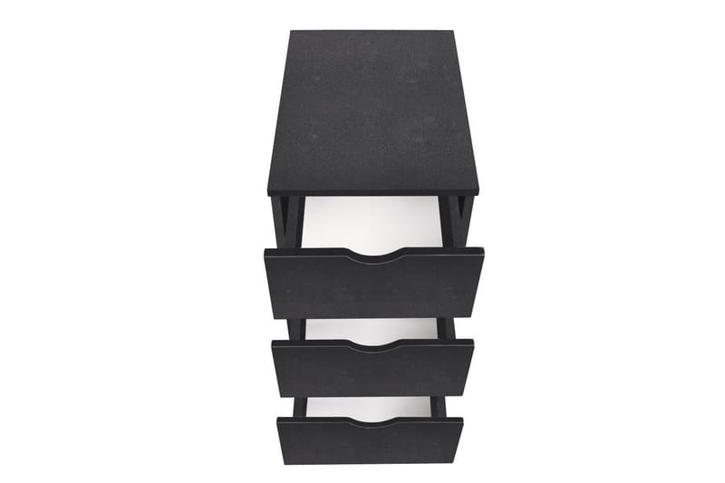 Kommode 33x45x60 cm svart - Oppbevaring - Oppbevaringsmøbler - Kommode - Skuffeseksjon
