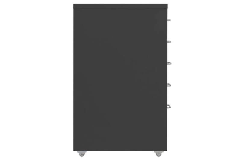 Mobilt arkivskap antrasitt 28x41x69 cm metall - Antrasittgrå - Oppbevaring - Oppbevaringsmøbler - Kommode - Skuffeseksjon