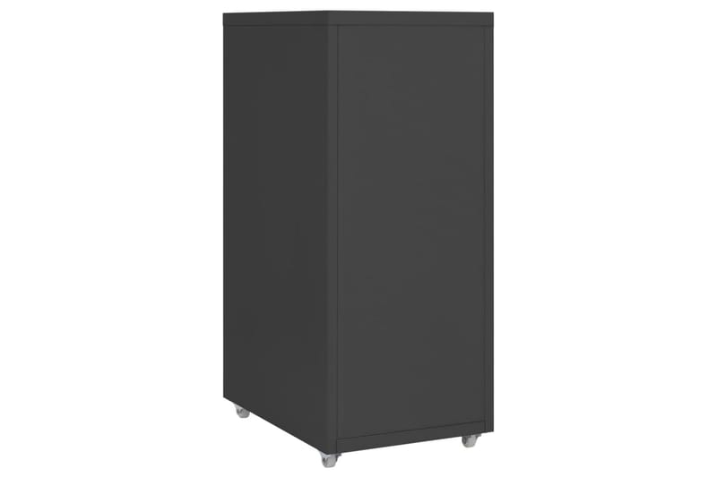 Mobilt arkivskap antrasitt 28x41x69 cm metall - Antrasittgrå - Oppbevaring - Oppbevaringsmøbler - Kommode - Skuffeseksjon