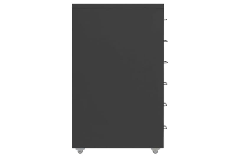 Mobilt arkivskap antrasitt 28x41x69 cm metall - Antrasittgrå - Oppbevaring - Oppbevaringsmøbler - Kommode - Skuffeseksjon