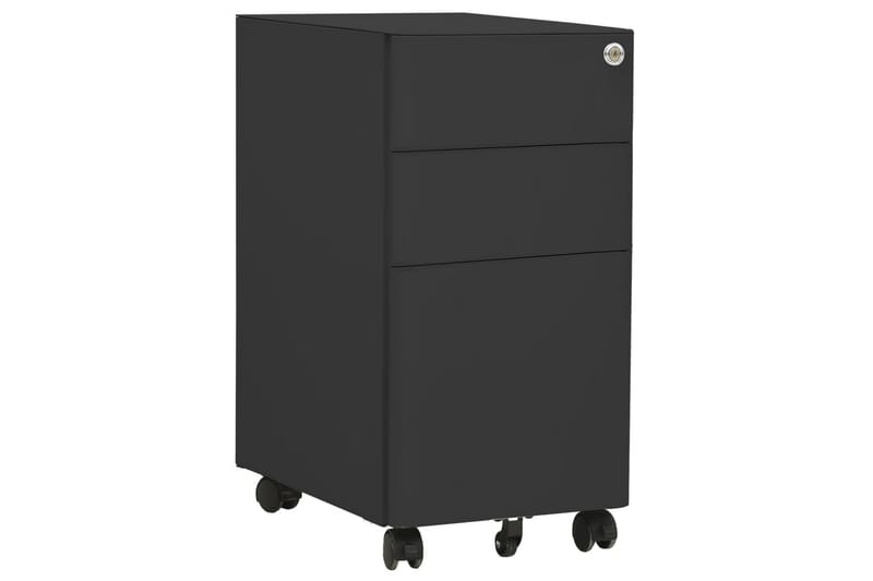 Mobilt arkivskap antrasitt 30x45x59 cm stål - Antrasittgrå - Oppbevaring - Oppbevaringsmøbler - Kommode - Skuffeseksjon