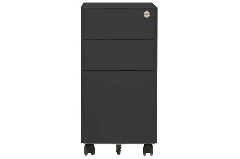 Mobilt arkivskap antrasitt 30x45x59 cm stål - Antrasittgrå - Oppbevaring - Oppbevaringsmøbler - Kommode - Skuffeseksjon