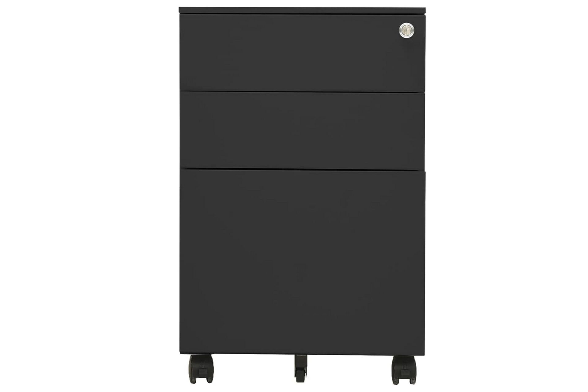 Mobilt arkivskap antrasitt 39x45x60 cm stål - Antrasittgrå - Oppbevaring - Oppbevaringsmøbler - Kommode - Skuffeseksjon