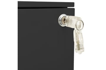 Mobilt arkivskap antrasitt 39x45x60 cm stål - Antrasittgrå - Oppbevaring - Oppbevaringsmøbler - Kommode - Skuffeseksjon