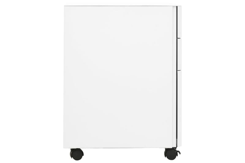 Mobilt arkivskap hvit 30x45x59 cm stål - Hvit - Oppbevaring - Oppbevaringsmøbler - Kommode - Skuffeseksjon