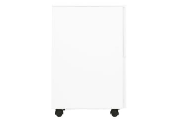 Mobilt arkivskap hvit 39x45x67 cm stål - Hvit - Oppbevaring - Oppbevaringsmøbler - Kommode - Skuffeseksjon