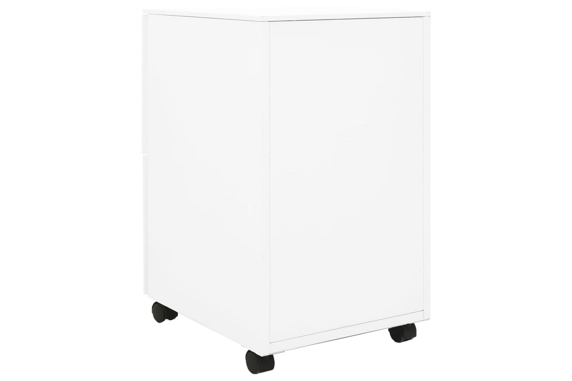 Mobilt arkivskap hvit 39x45x67 cm stål - Hvit - Oppbevaring - Oppbevaringsmøbler - Kommode - Skuffeseksjon
