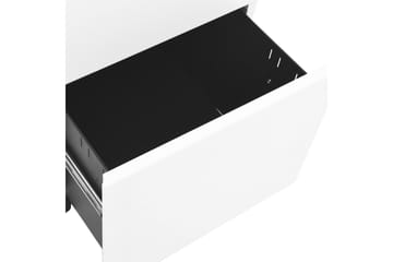 Mobilt arkivskap hvit 39x45x67 cm stål - Hvit - Oppbevaring - Oppbevaringsmøbler - Kommode - Skuffeseksjon